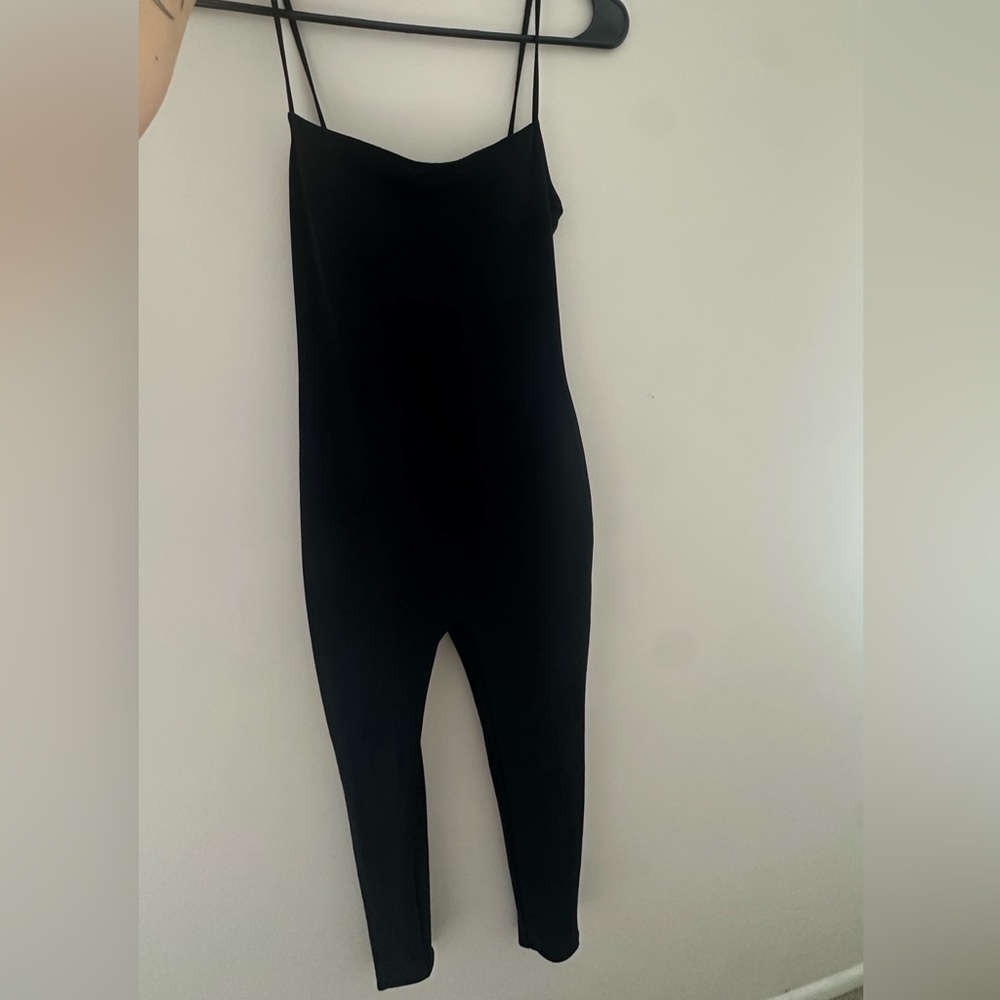 Zara Black Jumpsuit with Spaghetti Straps